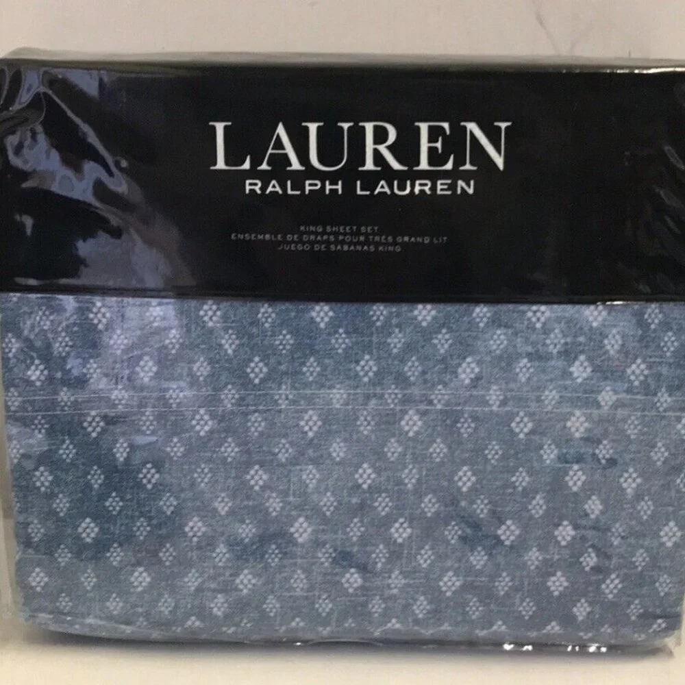 Lauren Ralph Lauren Gavin Stripe Reversible King Duvet Cover 11 Piece Set